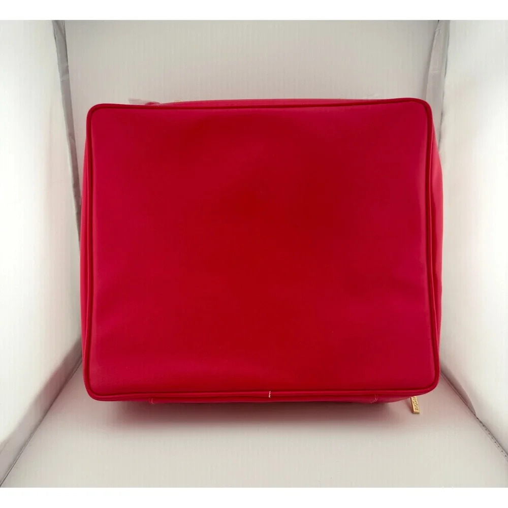 Lancome Red Star Cosmetic Vanity Case and Iridescent Yellow Fanny Pack Set